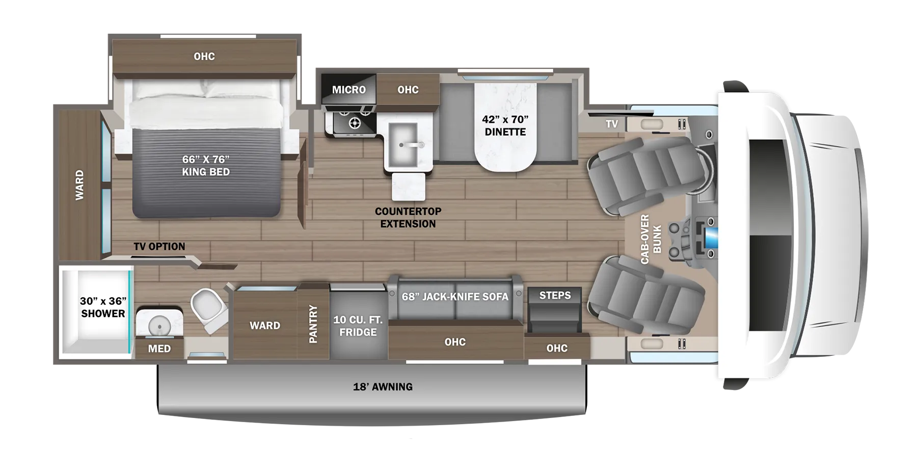 2026 Jayco Greyhawk 27U - Floor plan
