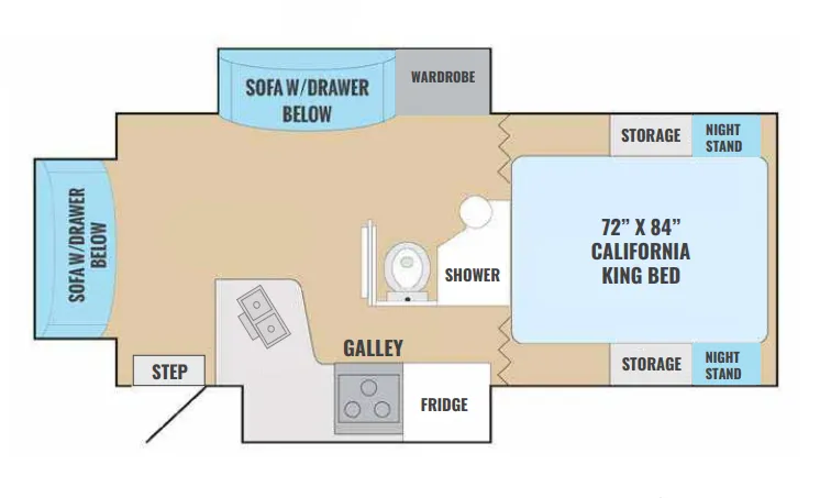 Adventurer Eagle Cap 1200 floor plan