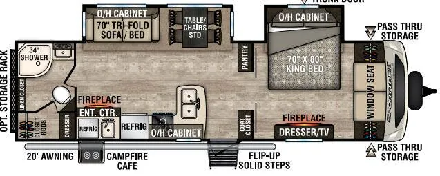 Venture RV SportTrek Touring Edition STT302VRB floor plan