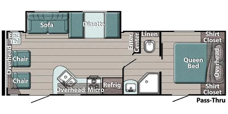 Gulf Stream Conquest Lite Ultra Lite 250RL floor plan