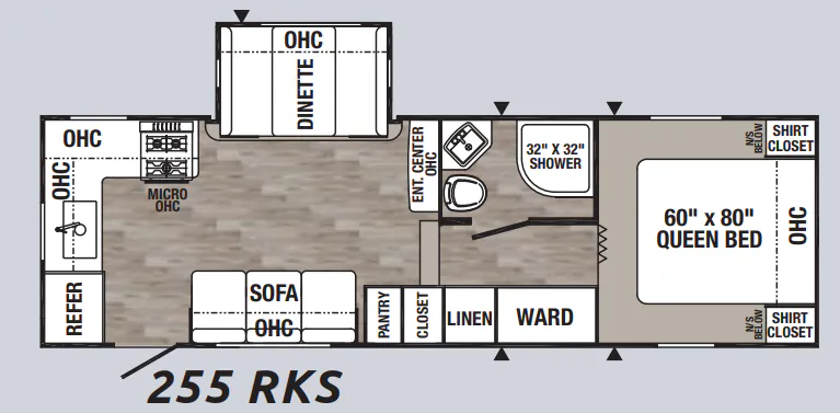 Palomino Puma 255RKS floor plan