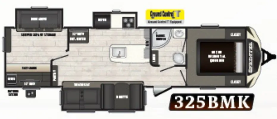 2018 Keystone Sprinter Limited 325BMK floor plan
