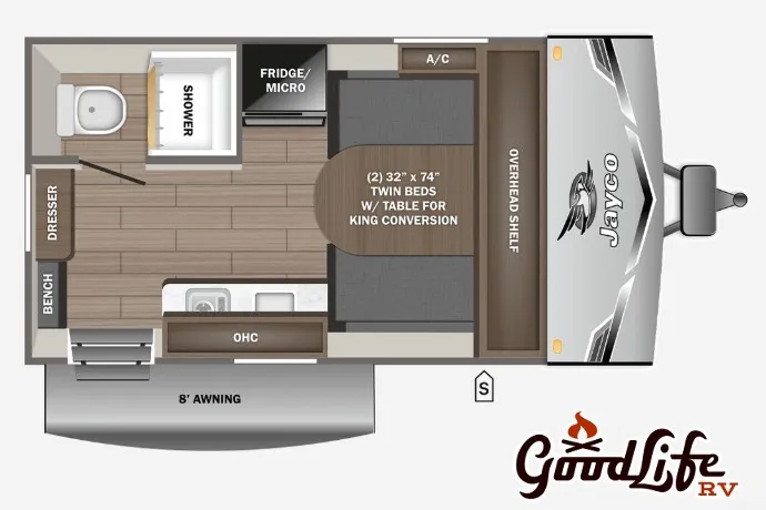 2026 Jayco Jay Flight SLX 140TB - Floor plan