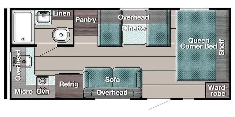 Gulf Stream Conquest Super Lite 199RK floor plan