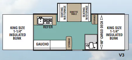 Forest River Viking V-Trec V3 floor plan