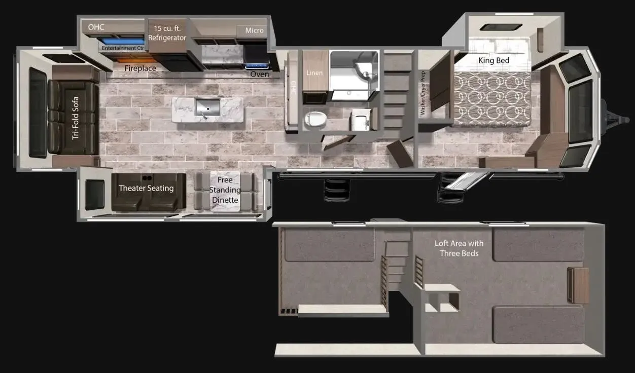 Dutchmen Aspen Trail 391LOFT floor plan