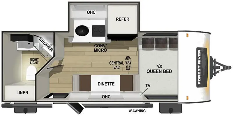 2026 Forest River R-Pod RP-180 floor plan