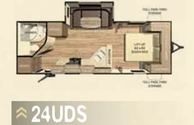 Cruiser RV Enterra 24UDS floor plan