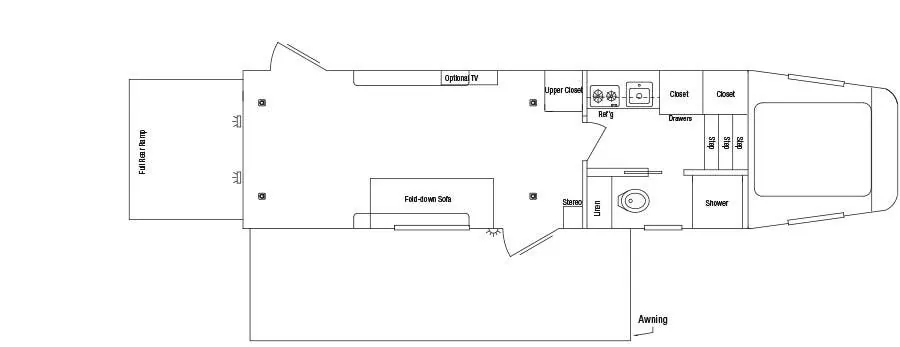 Sundowner Pro-Grade B3586 OM floor plan