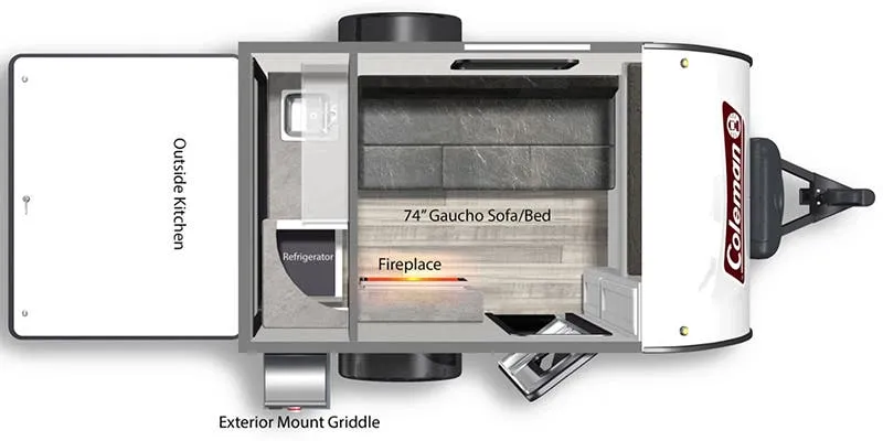 2023 DUTCHMEN COLEMAN 1200RK - Floor plan
