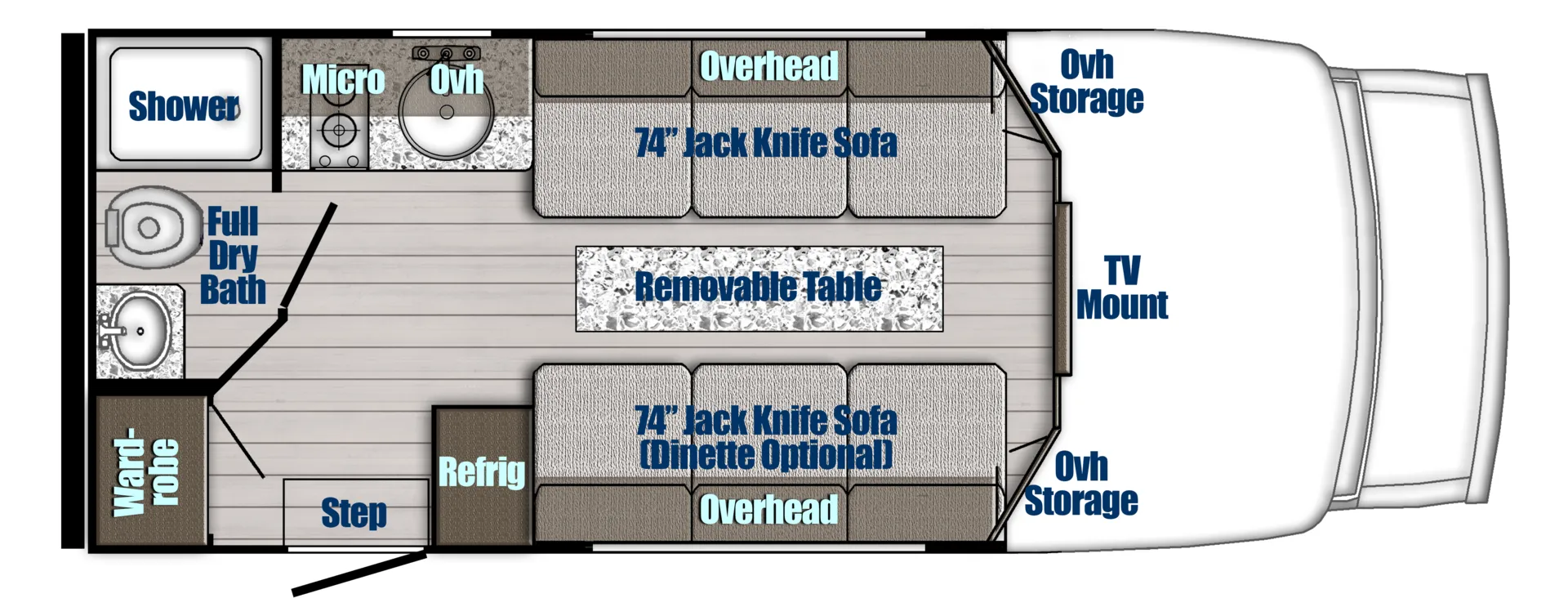 Gulf Stream BT Cruiser 5220 floor plan