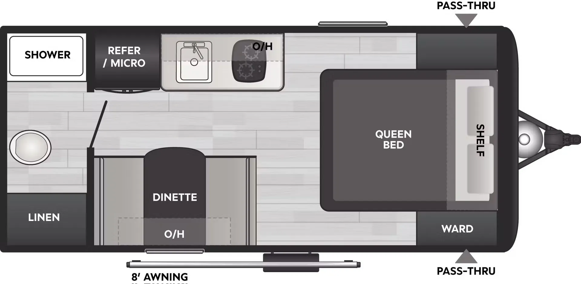 2026 Keystone Coleman 17R - Floor plan