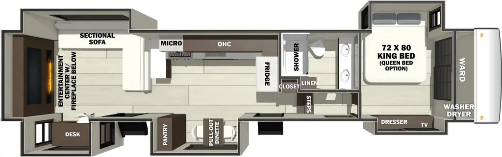 2026 Forest River RiverStone 420RE floor plan