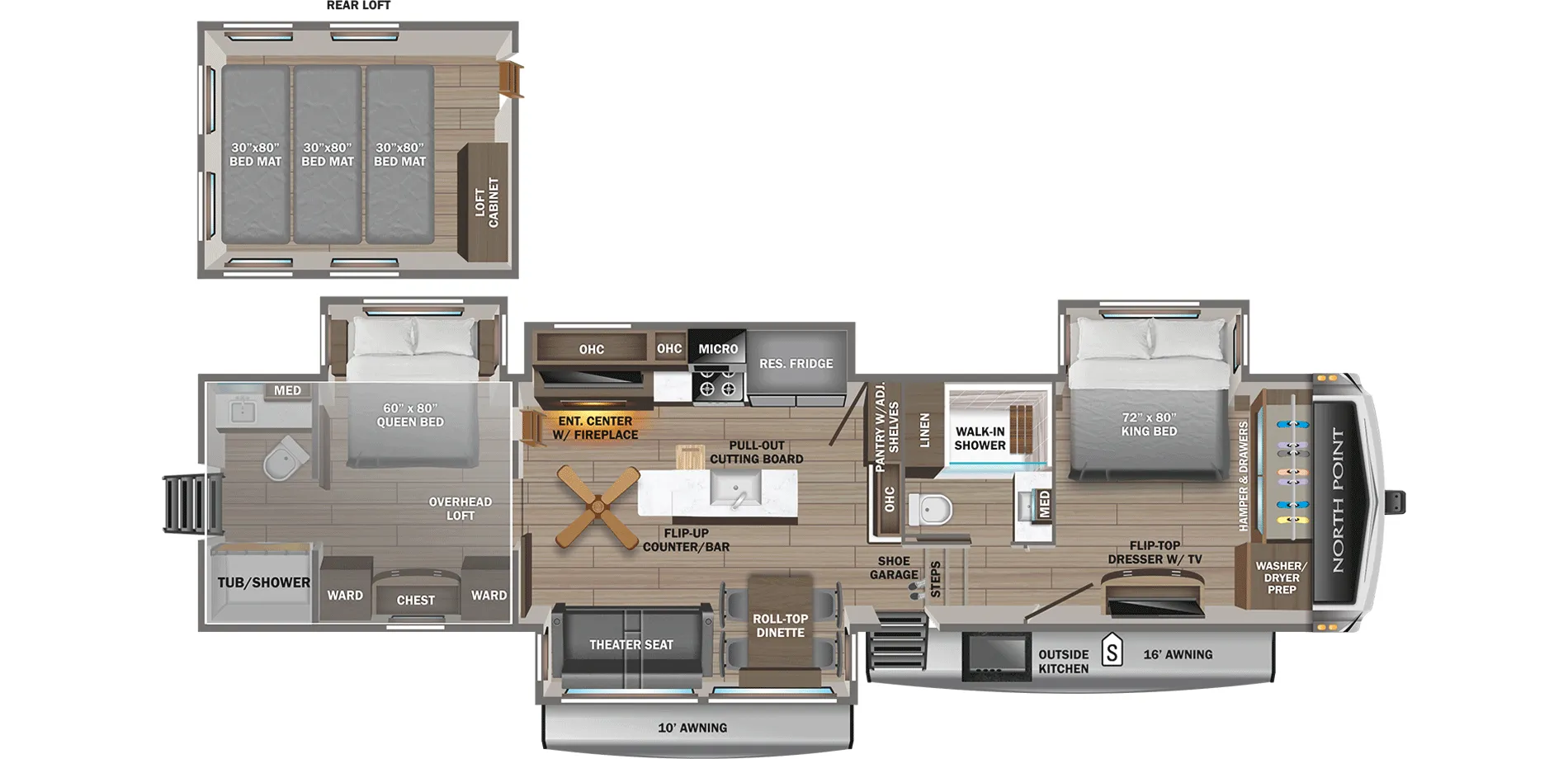 2026 Jayco North Point 390CKDS - Floor plan