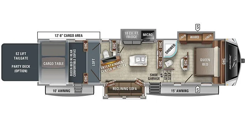 2021 Jayco Seismic 3512 - Floor plan
