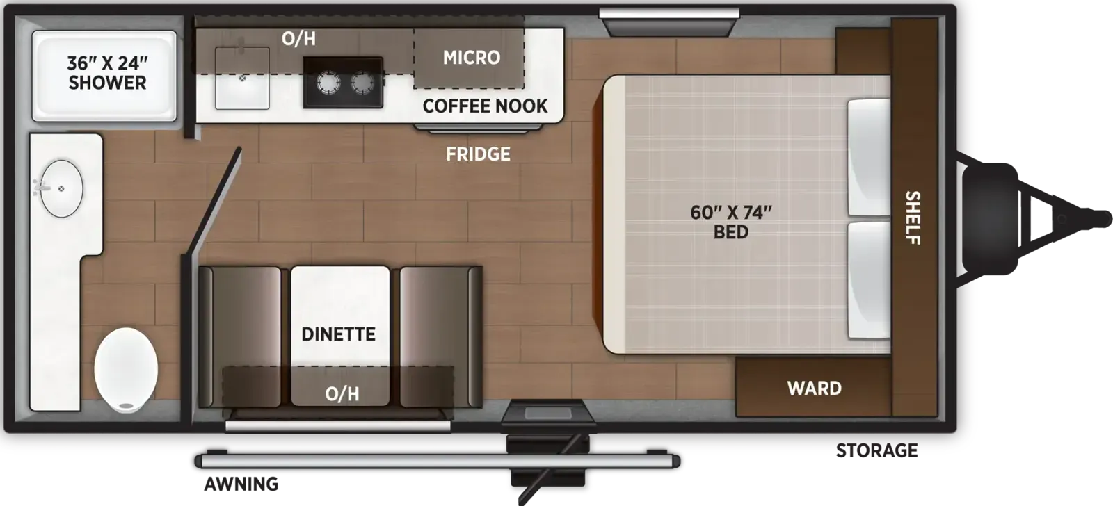 Forest River Airelume 162 floor plan
