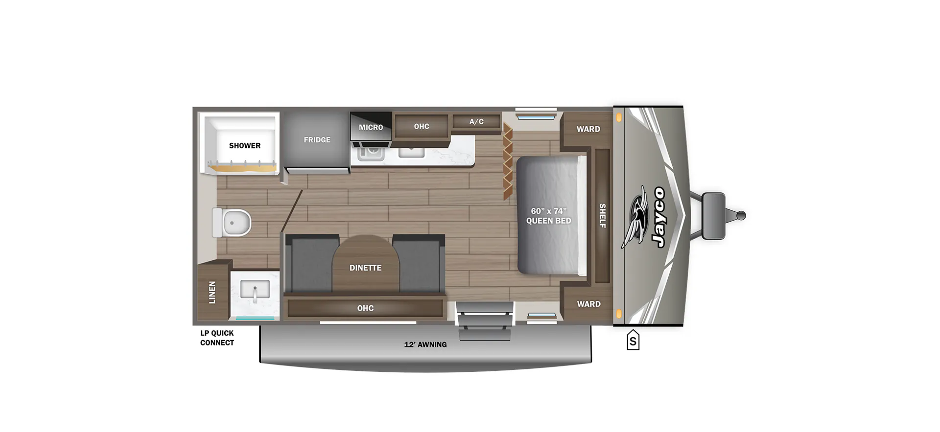 Jayco Jay Flight 175FQ floor plan