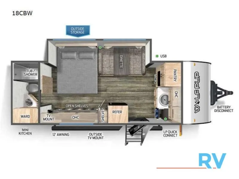 2024 Forest River RV Cherokee 18CBBLW - Photo 2