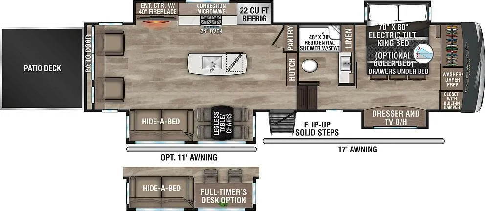 K-Z Durango Gold G358RPQ floor plan