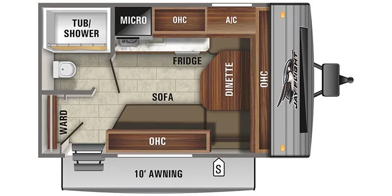 2014 Jayco Jay Flight SLX 145RB floor plan