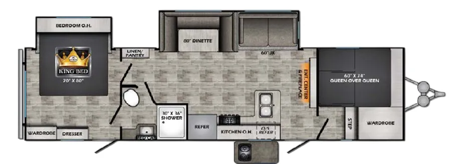 CrossRoads Volante 32FB floor plan