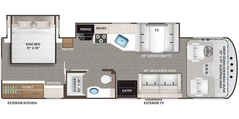 Thor Motor Coach Freedom Traveler B30 floor plan