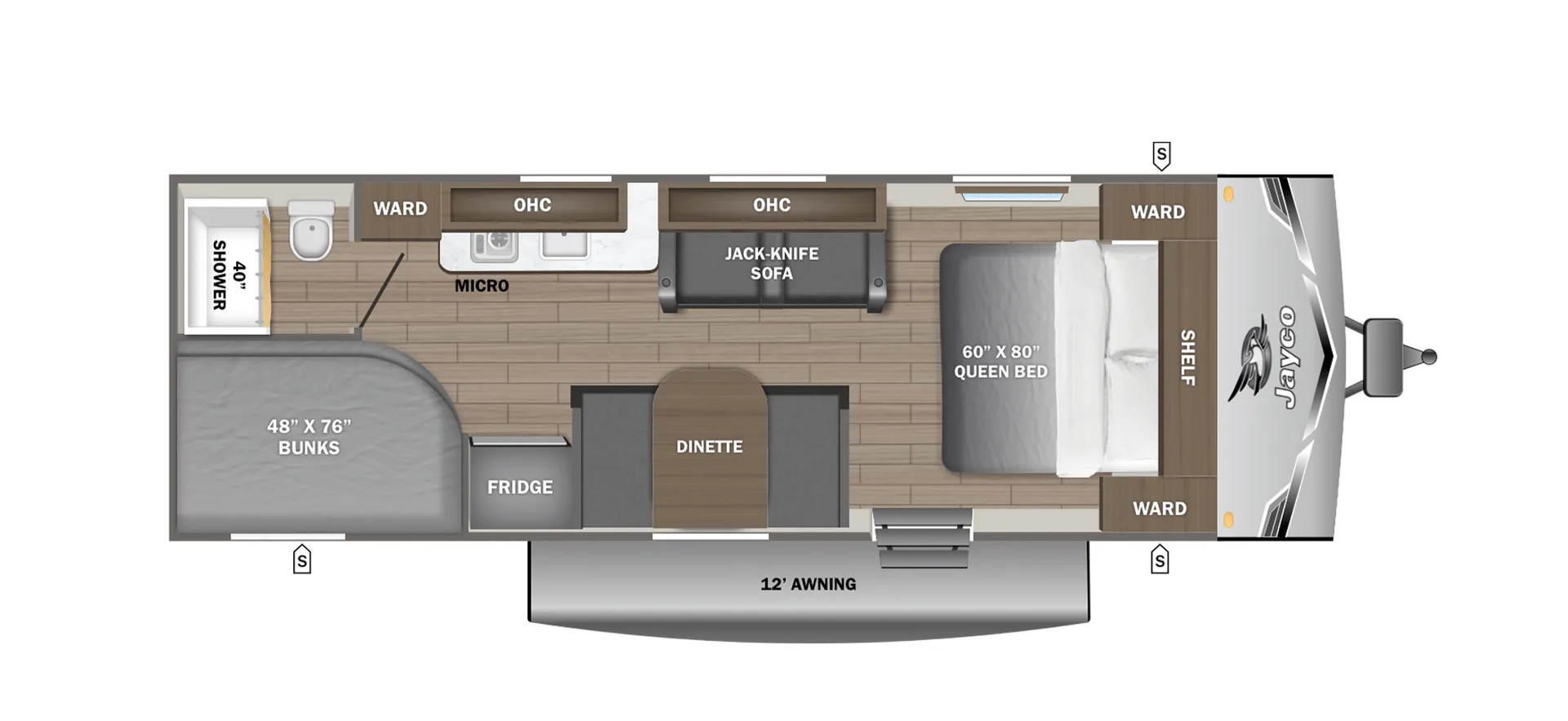 2026 Jayco Jay Flight SLX 250BHW - Floor plan
