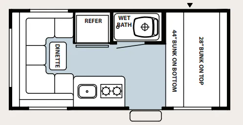 Forest River Cherokee Wolf Pup 16P floor plan
