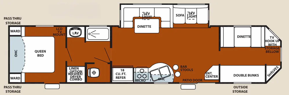 Forest River Cherokee 39Park floor plan
