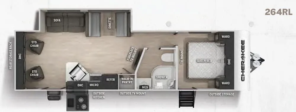 Forest River Cherokee 264RL floor plan
