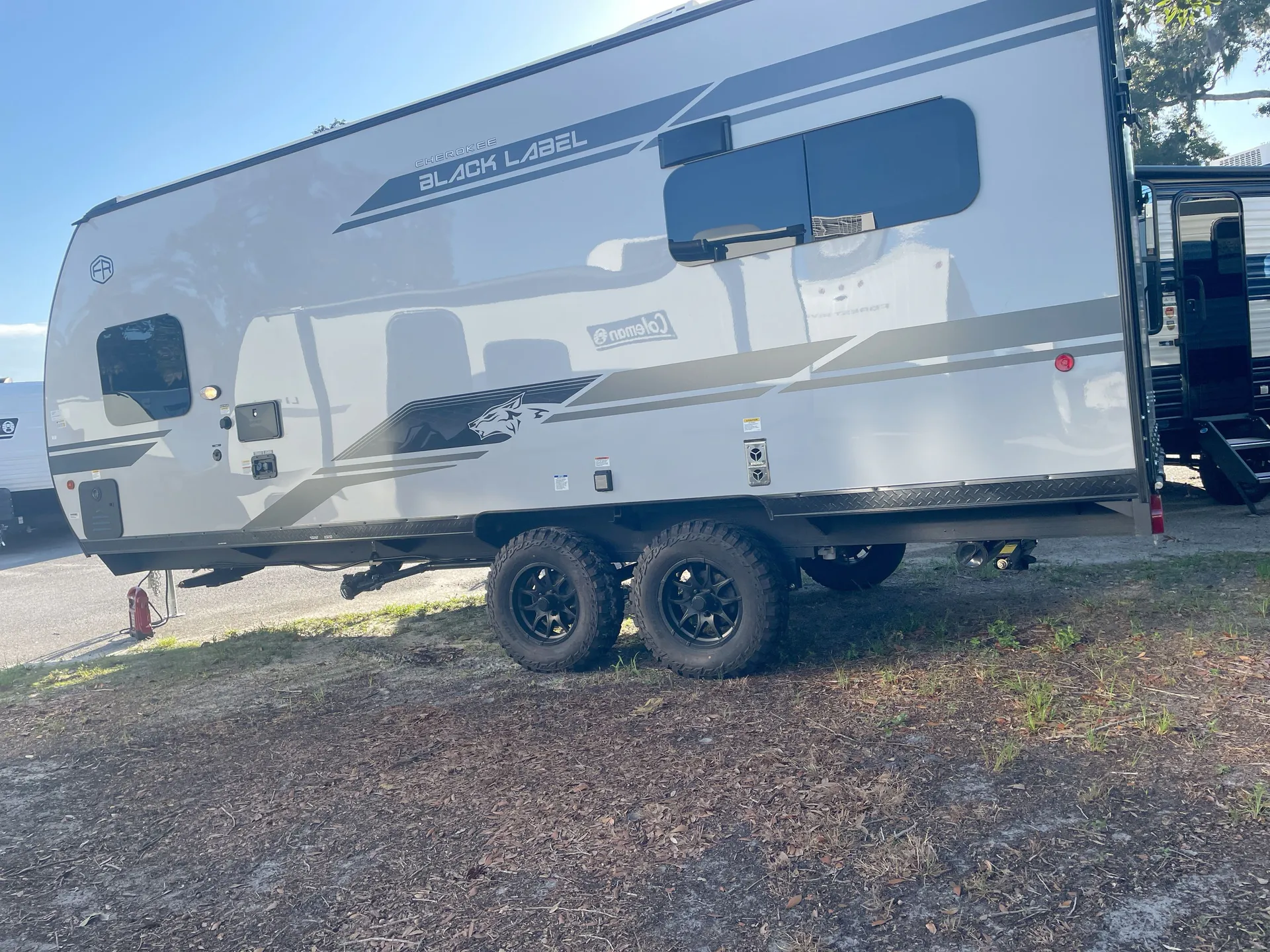 2027 Forest River Cherokee Grey Wolf Black Label 18RRBL — off campside