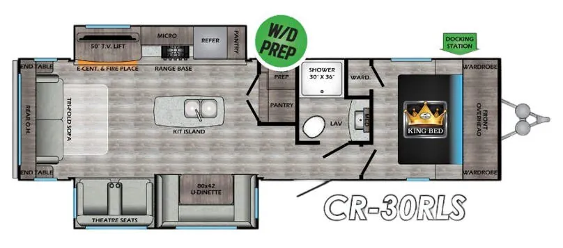 CrossRoads Cruiser Aire CR30RLS floor plan