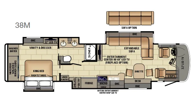 Entegra Coach Aspire 38M floor plan