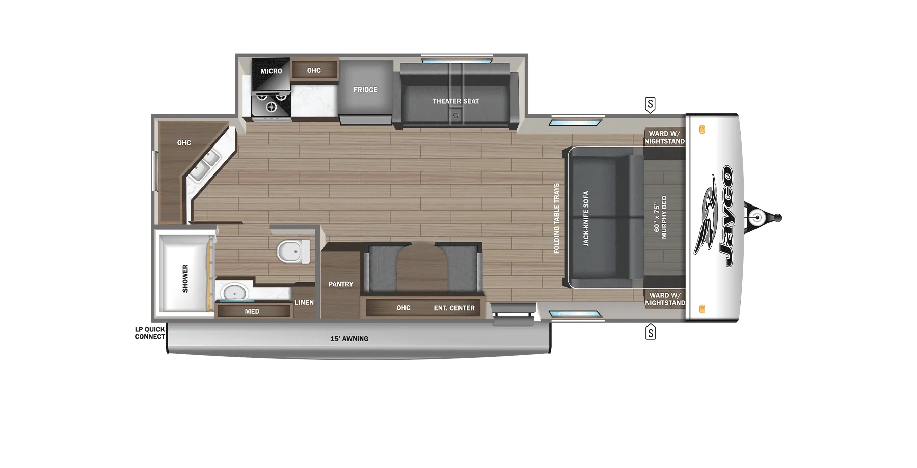 2025 Jayco Jay Feather 21MML - Floor plan