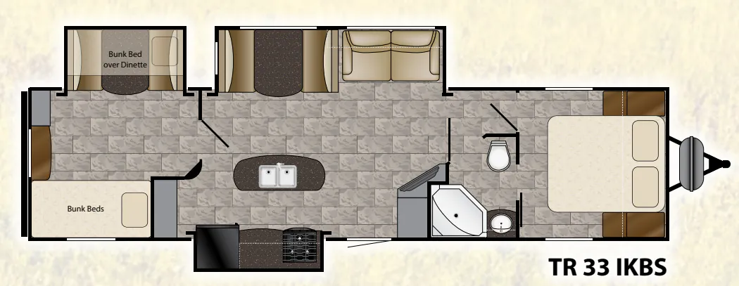 Heartland Trail Runner 33IKBS floor plan