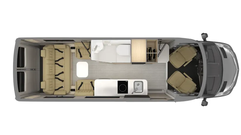 Airstream Interstate 24GTX floor plan