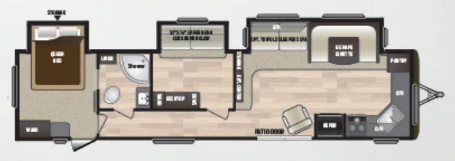Keystone Hideout 38FKTS floor plan