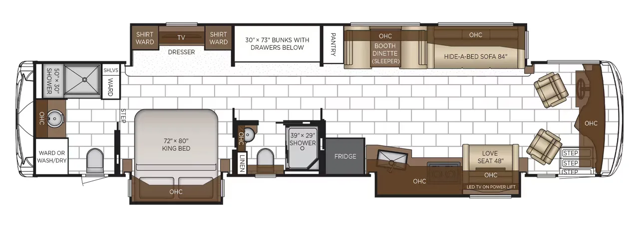2026 Newmar Ventana 4340 - Floor plan