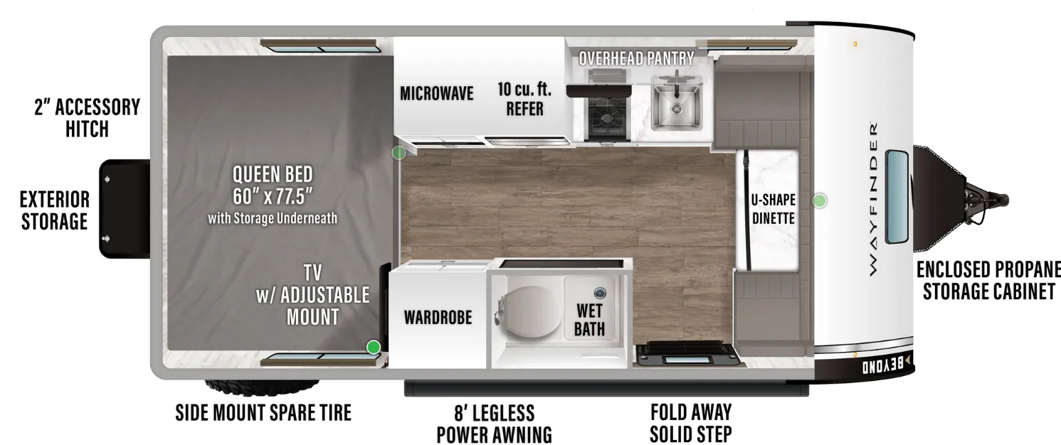 Wayfinder Go Beyond LTD 171FD floor plan