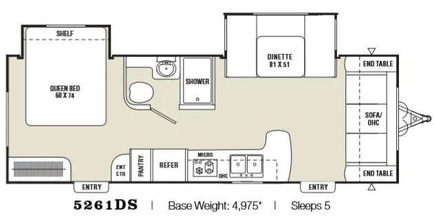 Coachmen M-Series 5261DS floor plan