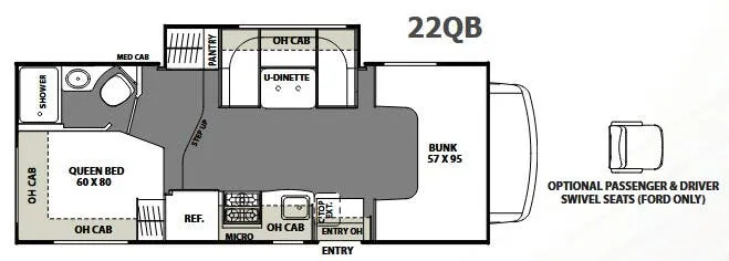 Coachmen Freelander 22QB floor plan