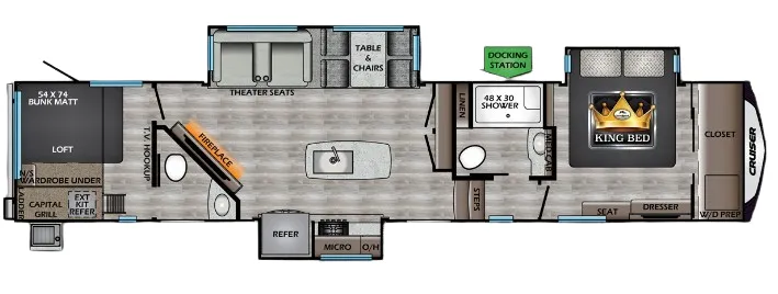 CrossRoads Cruiser 3851BL floor plan