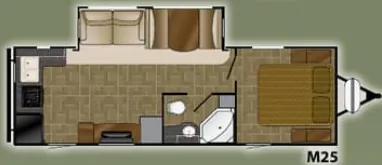 Heartland Mallard M25 floor plan