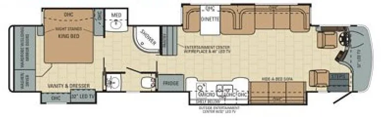 Entegra Coach Anthem 44SL floor plan