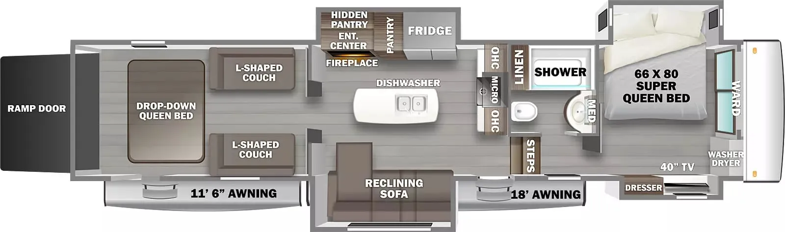 Forest River RiverStone Haulers floor plan