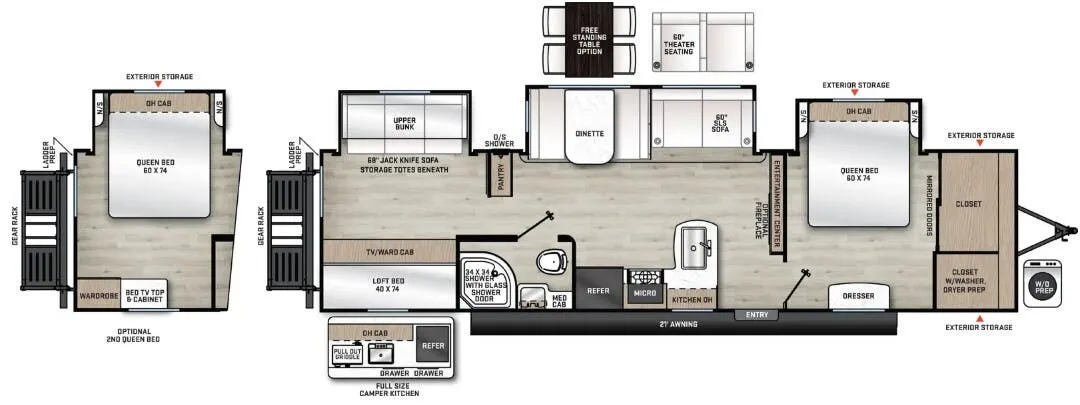 Coachmen Catalina Legacy Edition 343BHTS floor plan