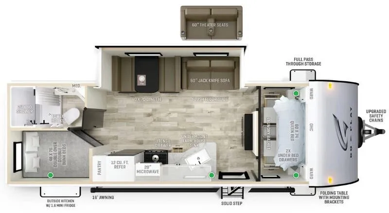Wayfinder Go Play 26BHS floor plan