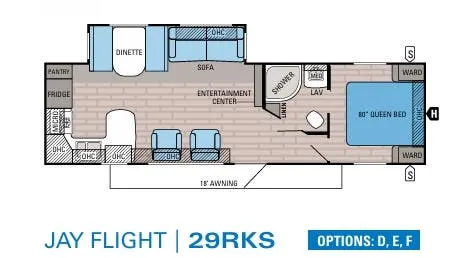 Jayco Jay Flight 29RKS floor plan