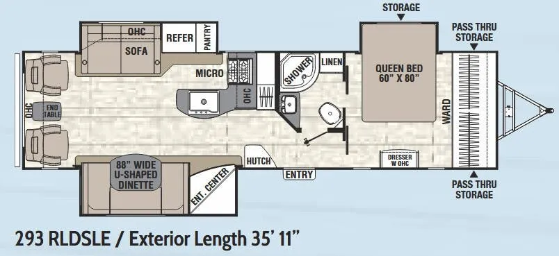Coachmen Freedom Express Liberty Edition 293 RLDSLE floor plan