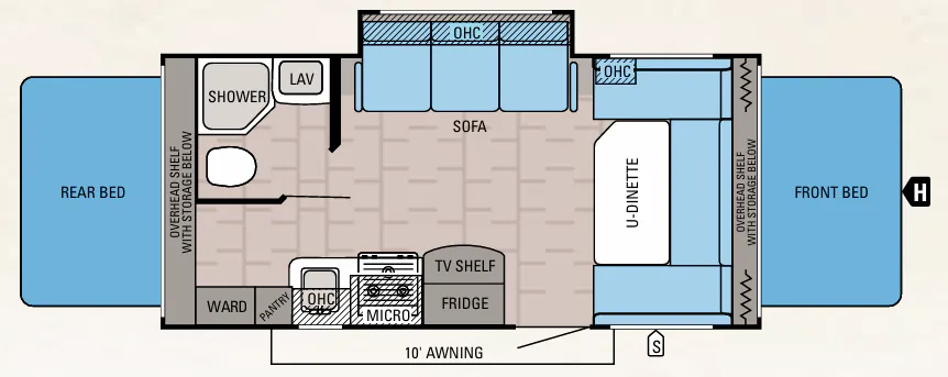 Jayco Jay Feather X20E floor plan